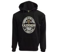 Guinness Label St. James Gate Manche Longue pour des Hommes Sweat Ã€ Capuche Noir X-Large