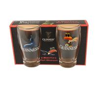Guinness Lot de 2 mini verres à pinte - Motif phoque et toucan de football | Produit officiel | Ensemble de verres à shot à collectionner