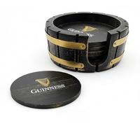 Guinness Lot de 6 sous-Verres en Bois avec Support, Parfaits pour Les Bars à la Maison et Les fêtes