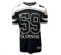 Guinness Maillot de football américain noir et crème, Noir/crème, XL