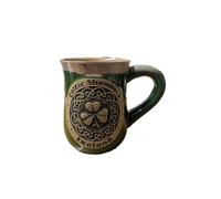 Guinness Mug en poterie avec trèfle celtique
