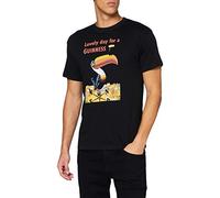 Guinness Official Merchandise G1296 T-Shirt, Noir, L Homme