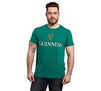 Guinness Official Merchandise T-shirt Guinness Logo Harp Premium 100 % coton Vintage Beer T-Shirt, Harpe verte, XXL