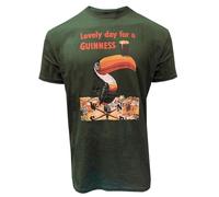 Guinness T-Shirt "Lovely Day for a Toucan - Bottle Green Tee, vert bouteille, XL