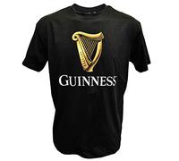 Guinness - T-Shirt - Taille Normale - Col Ras du Cou - Manches Courtes Homme - Noir - Medium