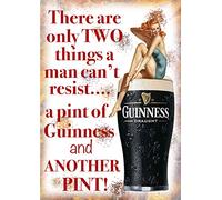 Guinness Tucan Plaque de publicité en métal avec inscription « Bière Garden Bar » (Taille L A4 200 x 280 mm)