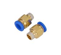 GUIPENG Connecteurs d'air BSPT PC4-M5 PC6-01 PC8-02 PC10-04, raccords rapides for tuyaux mâles, raccords pneumatiques droits à enfoncer, 10 pièces, 20 pièces(PC10-03,10PCS)