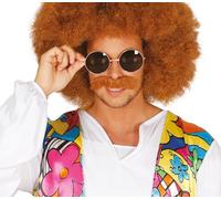 Guirca Fiestas GUI16240 Lunettes hippy de différentes tailles Rouge