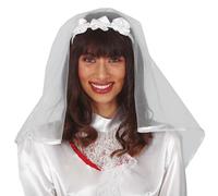 GUIRCA Guirlande Serre-tête en Voile pour mariée, Multicolore (1)