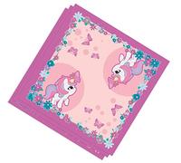 Guirca Lot de 20 Serviettes de Table Motif Licorne Multicolore 33 x 33 cm