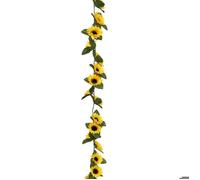 Atmosphera – Guirlande de tournesols artificiels Naki 180 cm Jaune