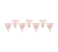 guirlande 7 fanions carton licorne magique 3m rose - générique 9343 0-5