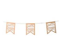 guirlande 8 fanions 15 x 20 cm - 77363 Marron G