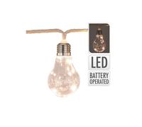Guirlande à Batterie. 10 Ampoules A 3 Leds 2,55m