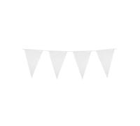 Boland Guirlande de fanions 10 m en PE Blanc