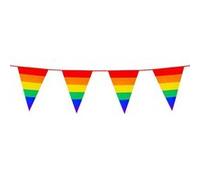 guirlande à fanions fierté lgbt 10m arc-en-ciel - boland 44628 Multicolore G