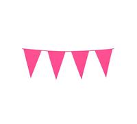 Boland - Chaîne de fanions, longueur 10 mètres, chaîne de drapeaux, guirlande en plastique, décoration suspendue, carnaval, fête déguisée, anniversaire, jardin d'enfants, discothèque