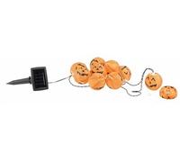 : Guirlande à LED avec 10 lampions citrouilles d'Halloween - Solaire