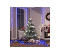vidaXL Guirlande LED 2000 Bleu 45 m