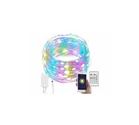 Luminea Home Control Guirlande à LED RVB connectée compatible commandes vocales - 10 m