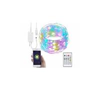 Luminea Home Control Guirlande à LED RVB connectée compatible commandes vocales - 5 m