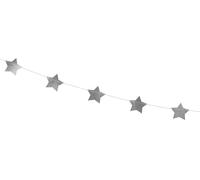 Guirlande argentée petites étoiles - 3,60 m