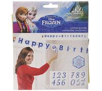 Guirlande articulée Happy Birthday La Reine des neiges - Taille Unique