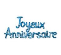 guirlande ballons lettres anniversaire 4.5m bleu - générique balgj24bl Bleu G
