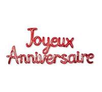 guirlande ballons lettres anniversaire 4.5m rouge - générique balgj24ru Rouge G