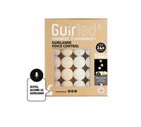 Guirlande boule lumineuse 24 LED Voice Control - Coton