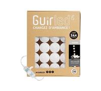 Guirlande boule lumineuse LED USB 24 boules 2,4m - Flocon