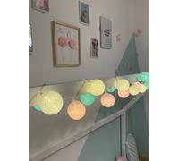 Guirlande Boule Lumineuse Led Usb Veilleuse 2h Bébé 16 boules