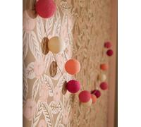 Guirlande boules lumineuse avec interrupteur framboise TU