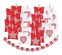 Infactory Guirlande calendrier de l'Avent avec 24 sachets à remplir