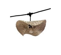 Lumisky Guirlande lumineuse connectable MOLLY 7×E27 6m abat-jour herbe marine bohème LED chaud