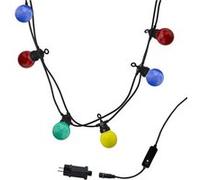 Guirlande lumineuse extérieur connectable 20 globes LED multicolore PARTY GUINGUETTE 9m 8 modes