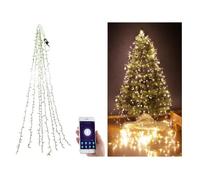 Lunartec Guirlande connectée pour sapin de Noël avec 8 fils et 320 LED