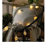 LEDKIA LIGHTING Guirlande d’Ampoules LED Solaire Galilei 2m 3000K Blanc chaud