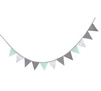 Guirlande De 12 Fanions Little Stars Gris - Lapin Miffy TU