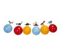 Guirlande de 6 ballons décoratifs (bleu, jaune et rouge) thème dinosaure - - ALTOBUY Multicolore G