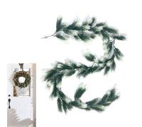 Guirlande de artificielles 180 cm | Branches de pin artificielles 180 cm pour cadre de porte, fenêtre, rassemblement, remise de diplôme, fête d'anniversaire