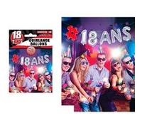 guirlande de ballon spécial 18 ans - sud trading cd4652 Gris G