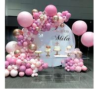 Guirlande De Ballons Rose,arche ballon anniversaire Pour Mariage Filles Bébé Douche Fête d'anniversaire DécorationsDeco Anniversaire