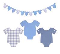 Guirlande de bienvenue à la maison - Décoration de fête prénatale pour filles et garçons - Bannière pour révélation du sexe - Bleu