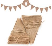 Guirlande de drapeaux avec 48 drapeaux triangulaires pour la décoration de mariages et de fêtes