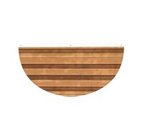 Guirlande de fanions en demi-cercle avec texture couleur bois originale à suspendre pour l'extérieur