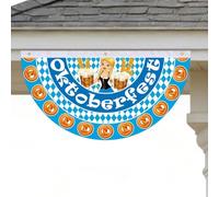 Guirlande De Fanions Pour Porche 90 X 48 Cm Oktoberfest À Double Décorative | Fanion allemand d'extérieur pour fenêtres, , fête, , jardin, cour, porche, patio