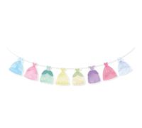 Guirlande de Fanions Princesse, 3m Pré-Assemblée pour Premier Anniversaire Thème Robe Décor Photo pour Fille Baby Shower et Articles de Fête