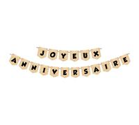 Guirlande de Fanions StrangerrThiings2 Joyeux Anniversaire, 12,5 x 15 cm, Papier Couché 200g