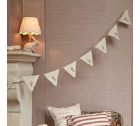 Guirlande de fanions Viyan beige H/L env. 17.5/290 cm